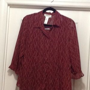 Maroon Dress coordinating set.
